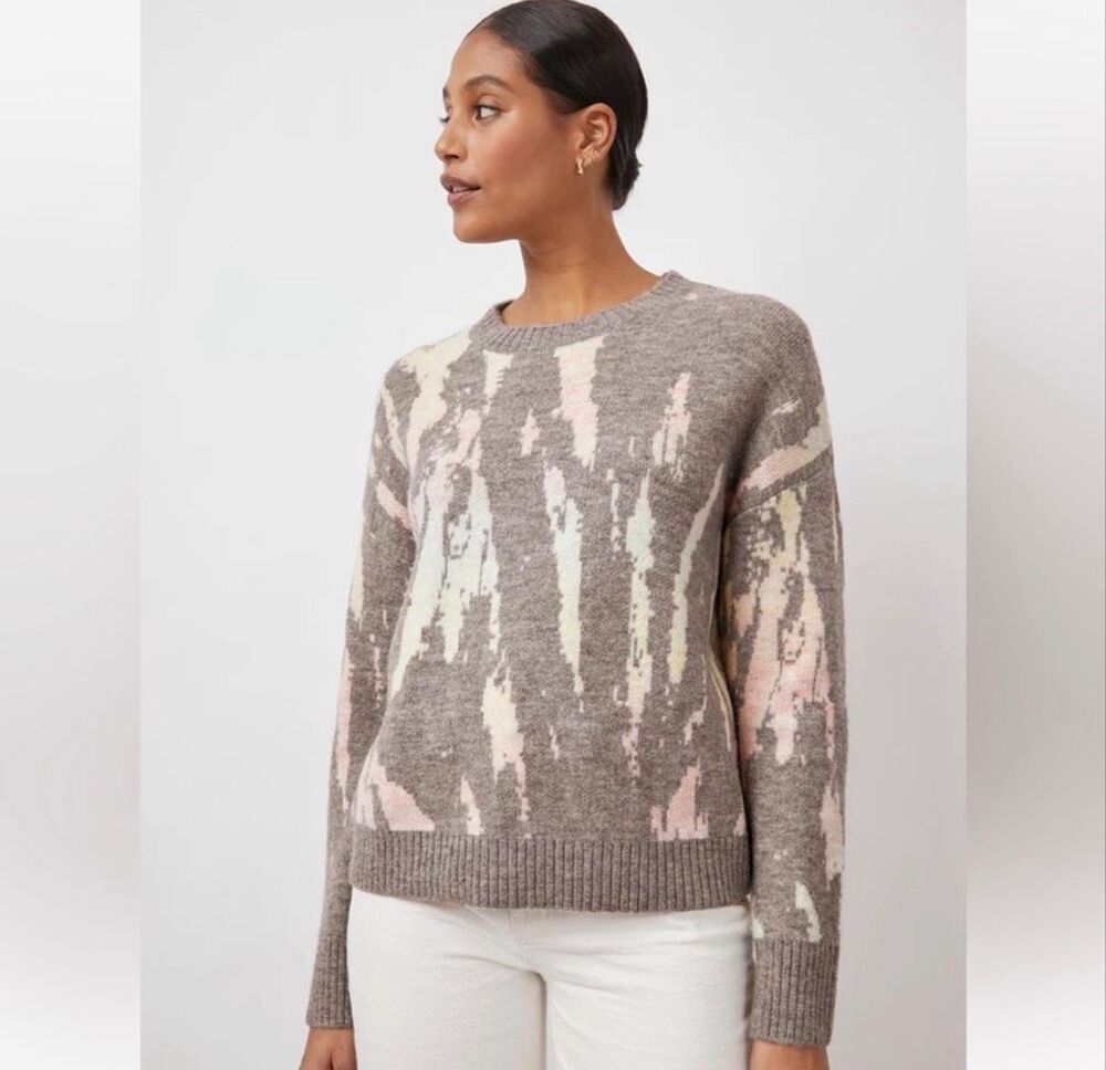 Rails Virgo Sweater in Grey Tie-Dye Size Medium